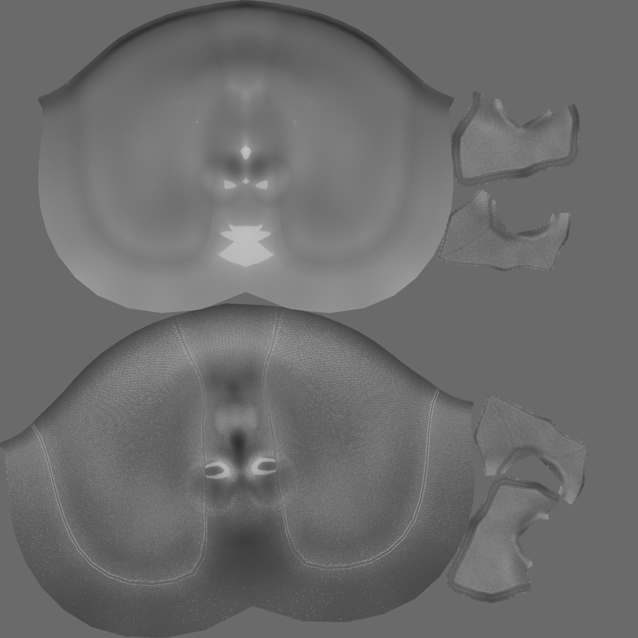 Deadpool Mask - Character Design - Marvel Hero Low-poly 3D model_19