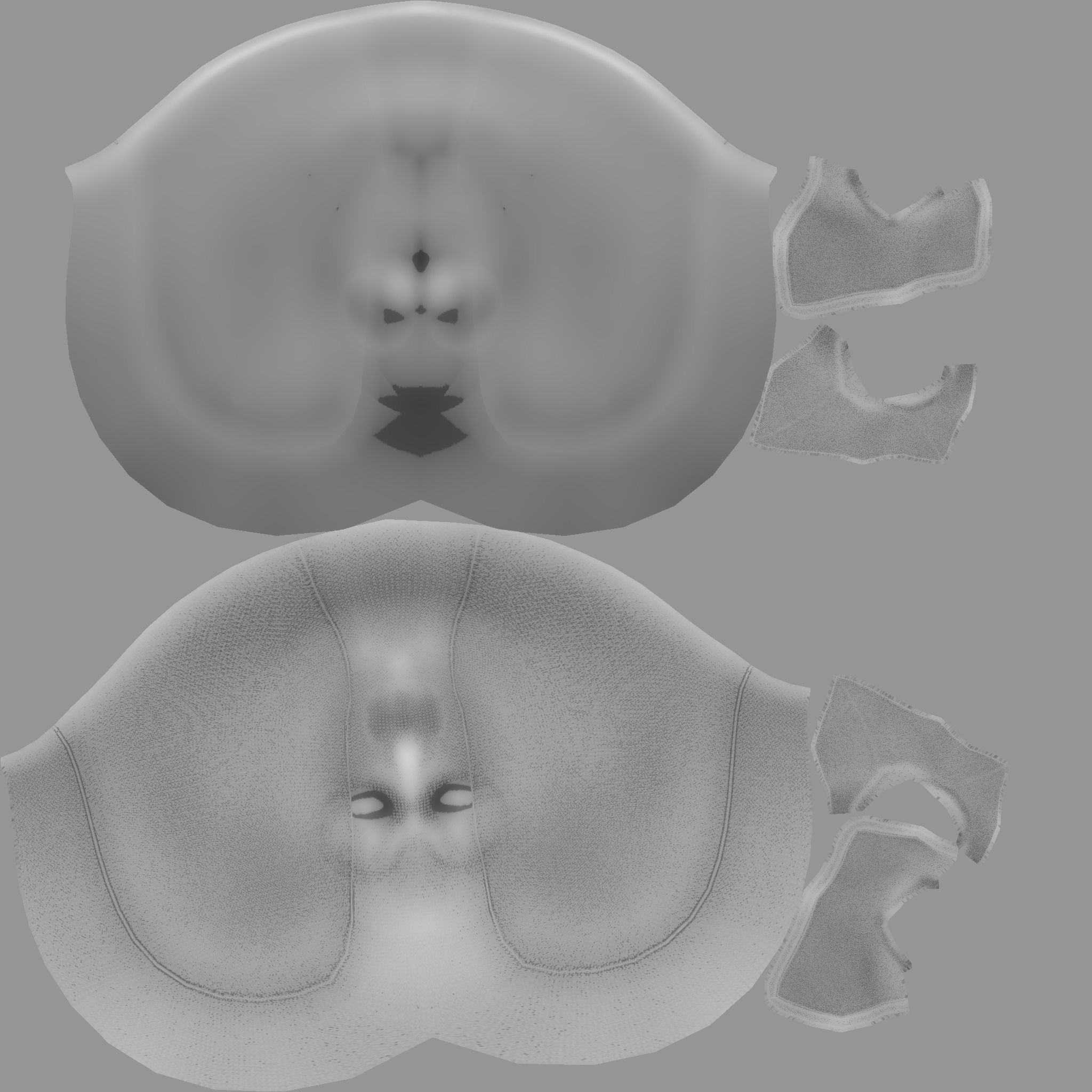 Deadpool Mask - Character Design - Marvel Hero Low-poly 3D model_17