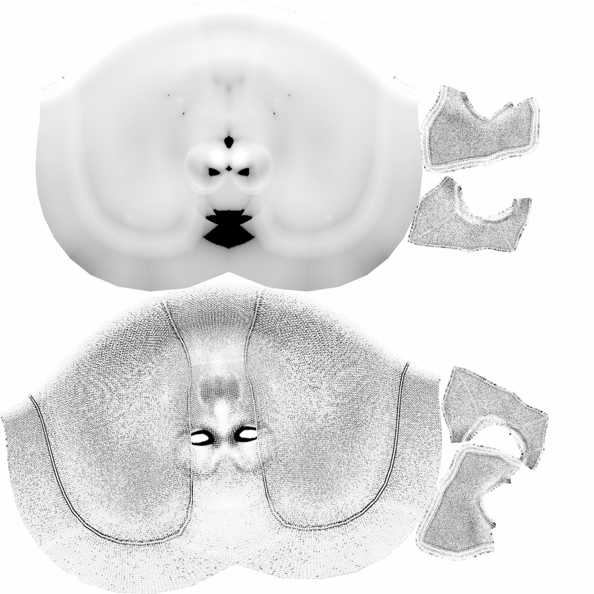 Deadpool Mask - Character Design - Marvel Hero Low-poly 3D model_15