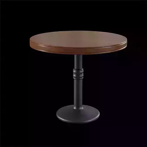 Round Sienna Dining Table walnut wood