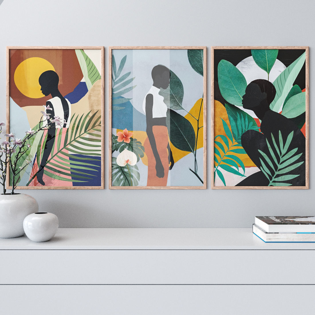 Photo Frames Set 03 3D model_1