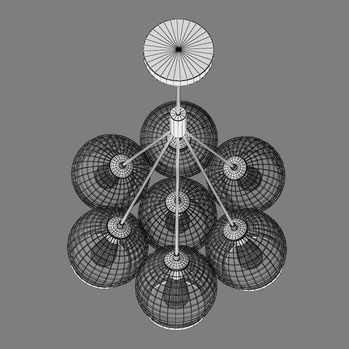 729071 Sferico Lightstar ceiling chandelier 3D model_6
