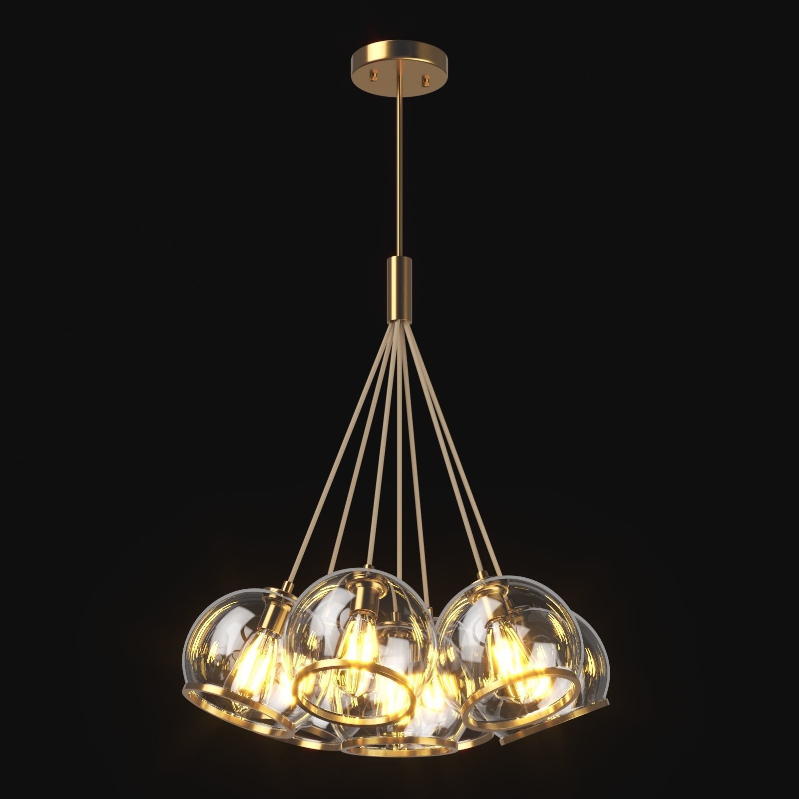 729071 Sferico Lightstar ceiling chandelier 3D model_7