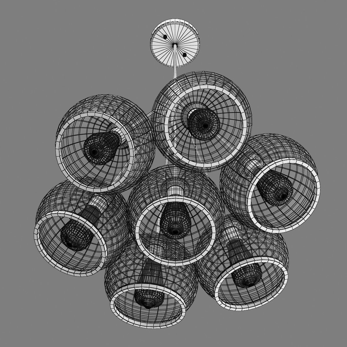 729071 Sferico Lightstar ceiling chandelier 3D model_2