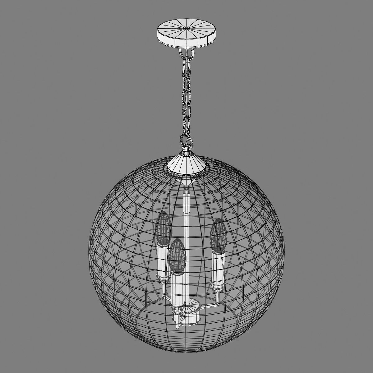 729131 Sferico Lightstar hanging chandelier 3D model_5
