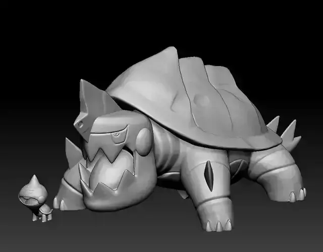 Pokemon Chewtle and Drednaw