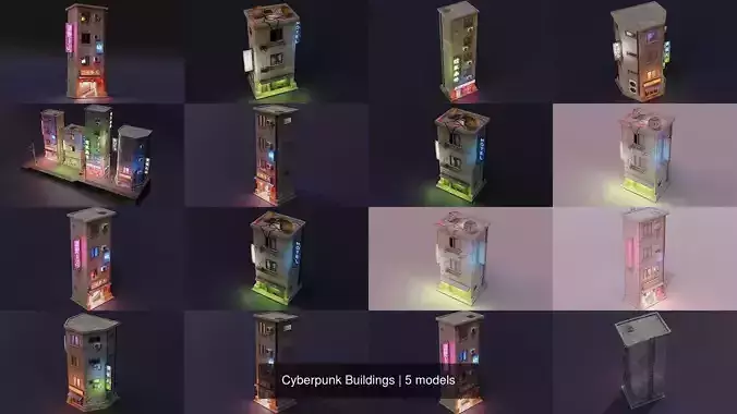 Cyberpunk Buildings