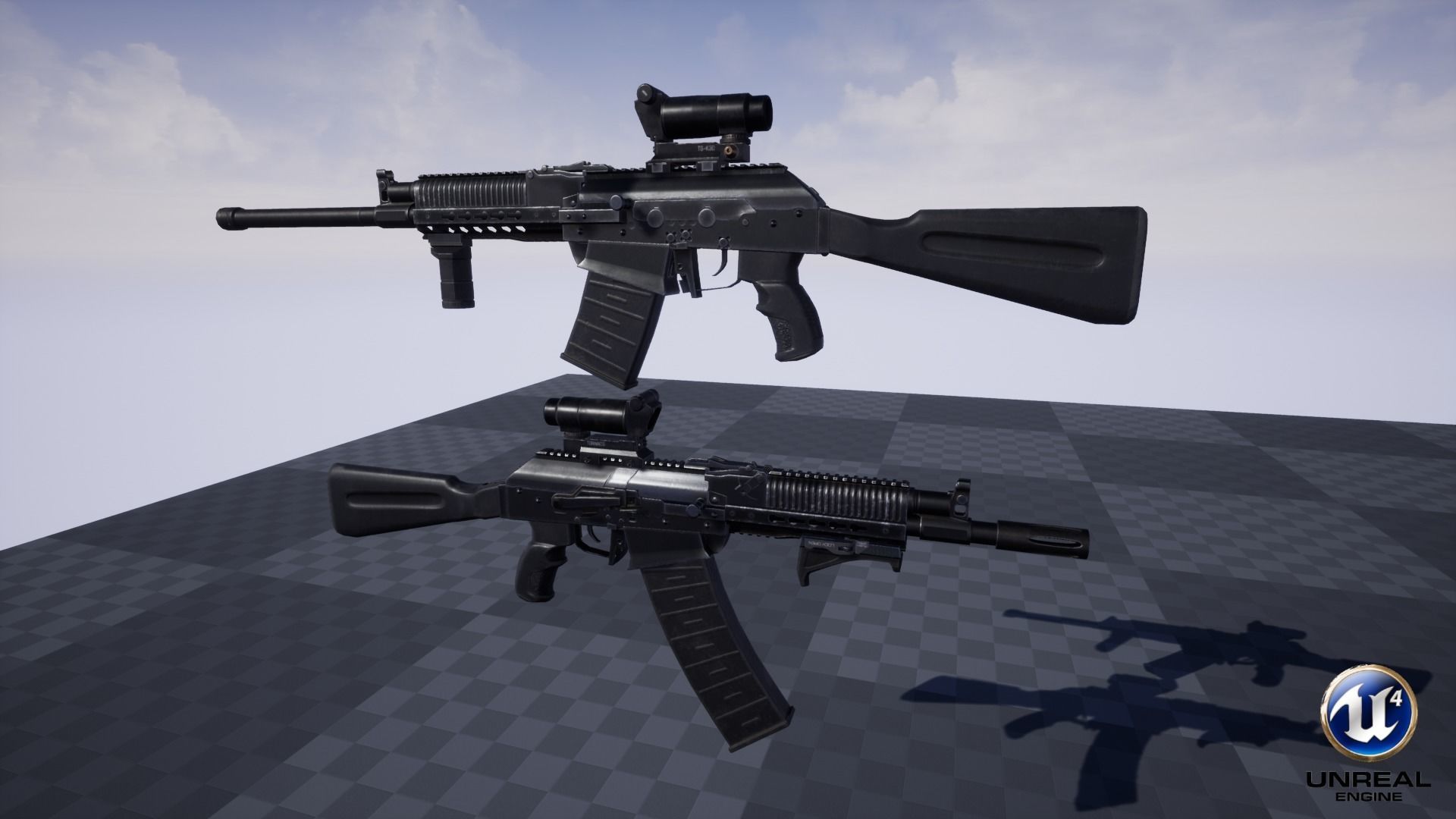 ASR-12 Automatic Combat Shotgun Low-poly 3D model_26