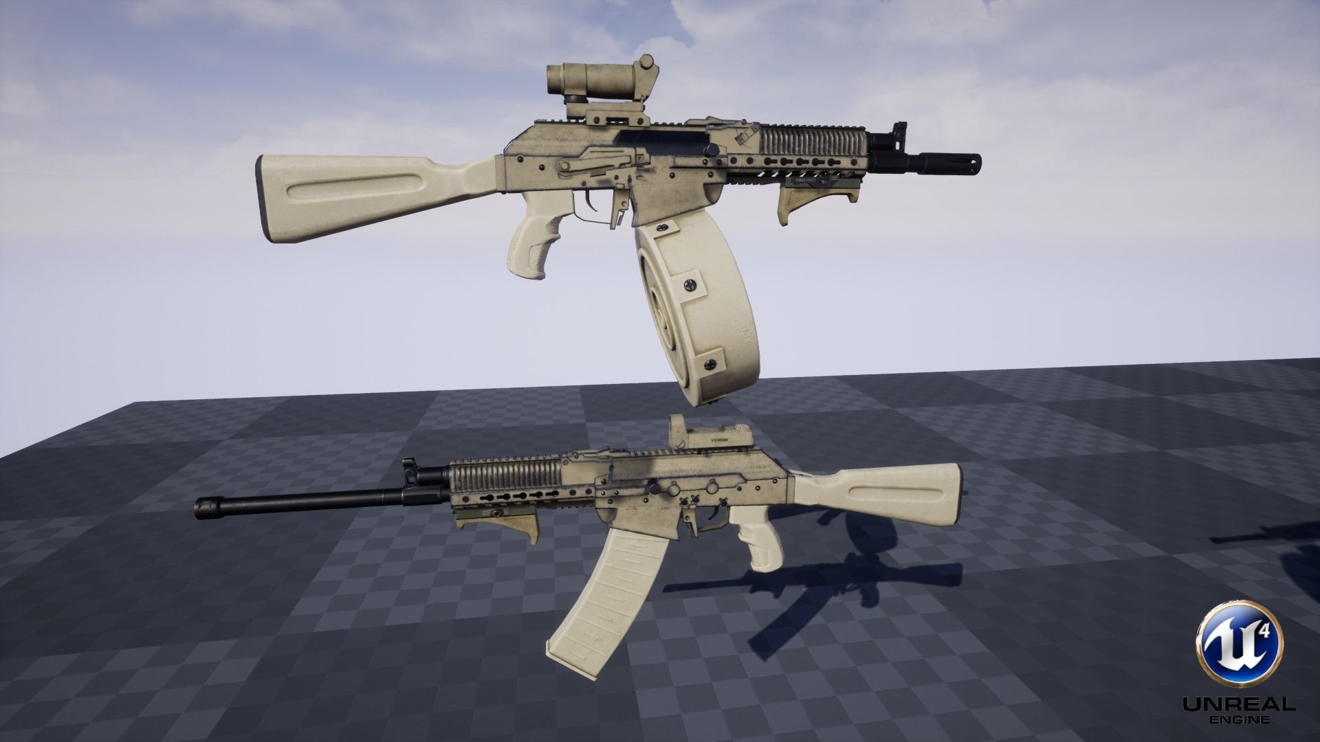 ASR-12 Automatic Combat Shotgun Low-poly 3D model_31