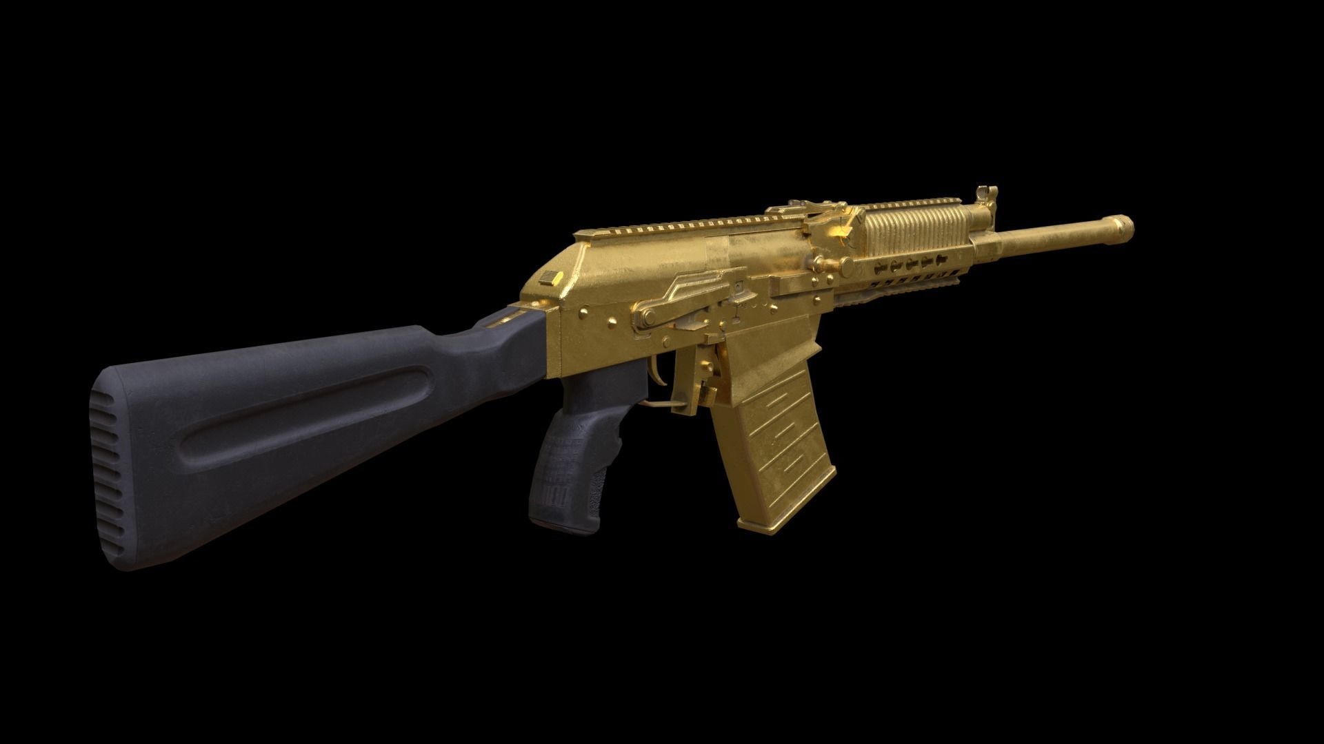 ASR-12 Automatic Combat Shotgun Low-poly 3D model_16