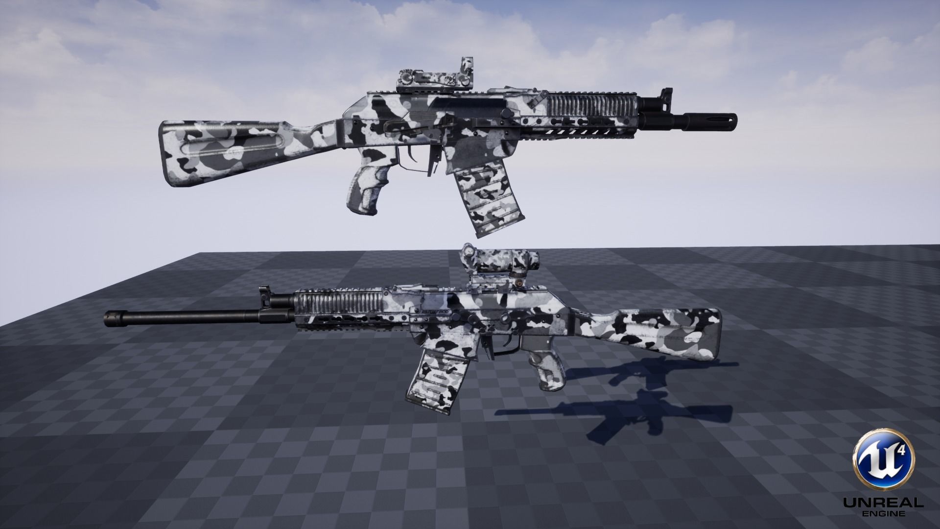 ASR-12 Automatic Combat Shotgun Low-poly 3D model_30