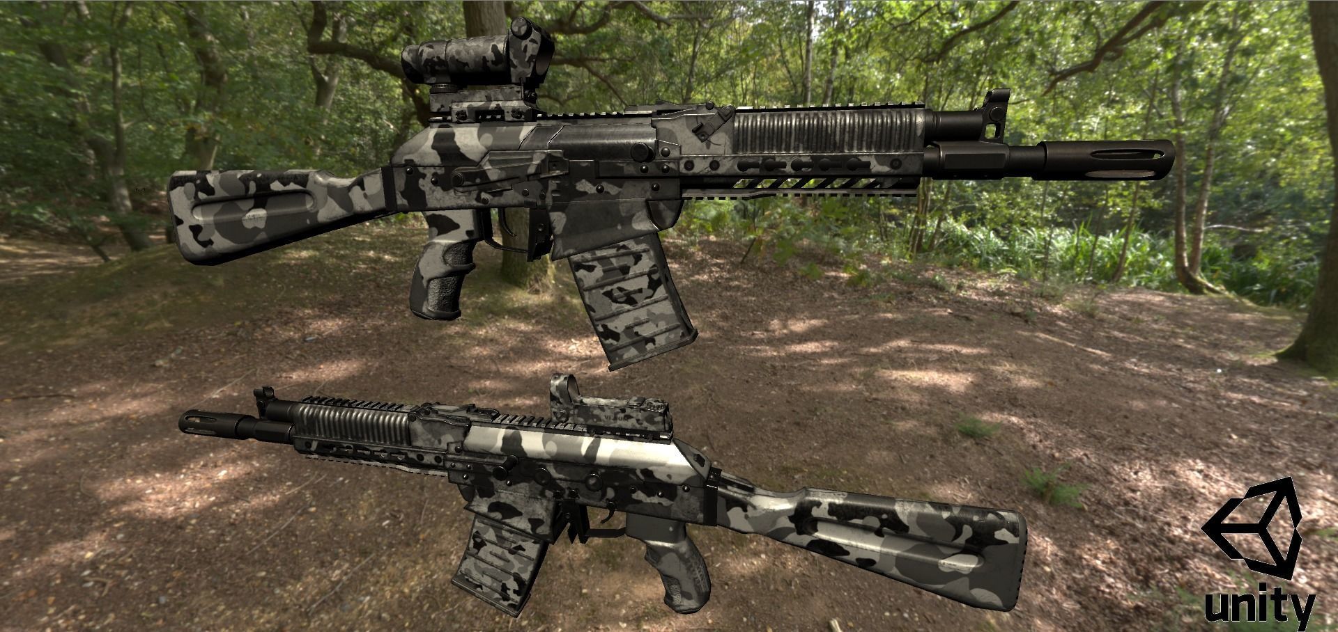 ASR-12 Automatic Combat Shotgun Low-poly 3D model_40