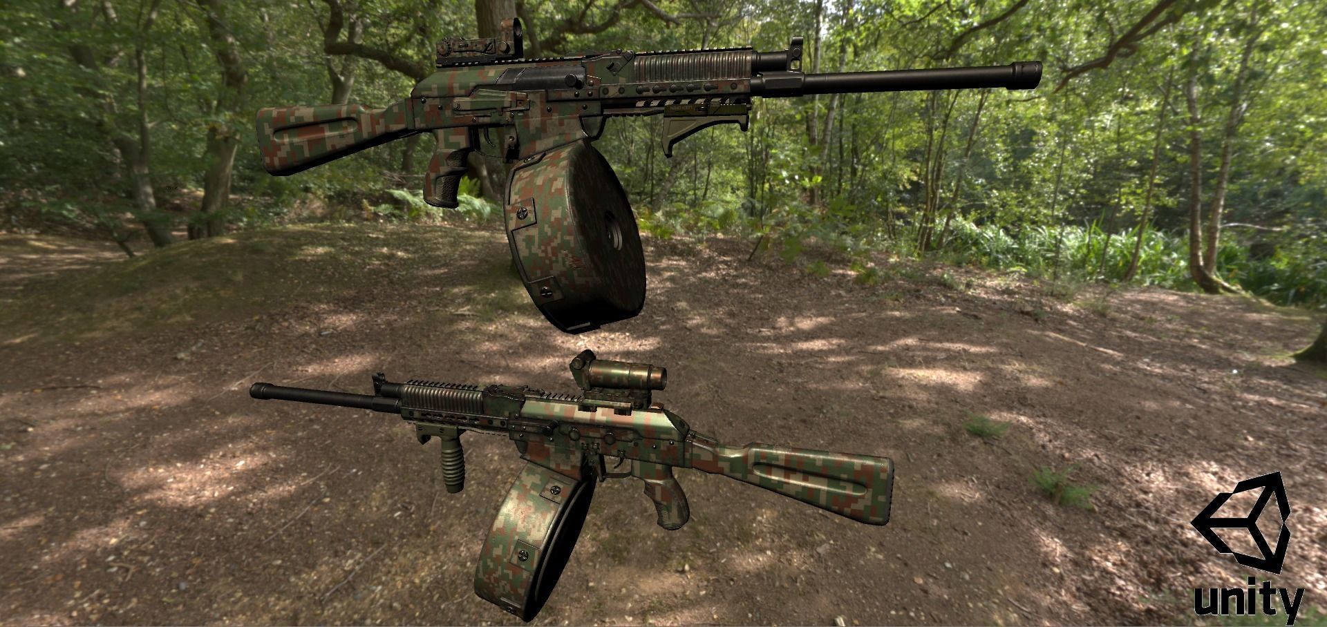 ASR-12 Automatic Combat Shotgun Low-poly 3D model_38