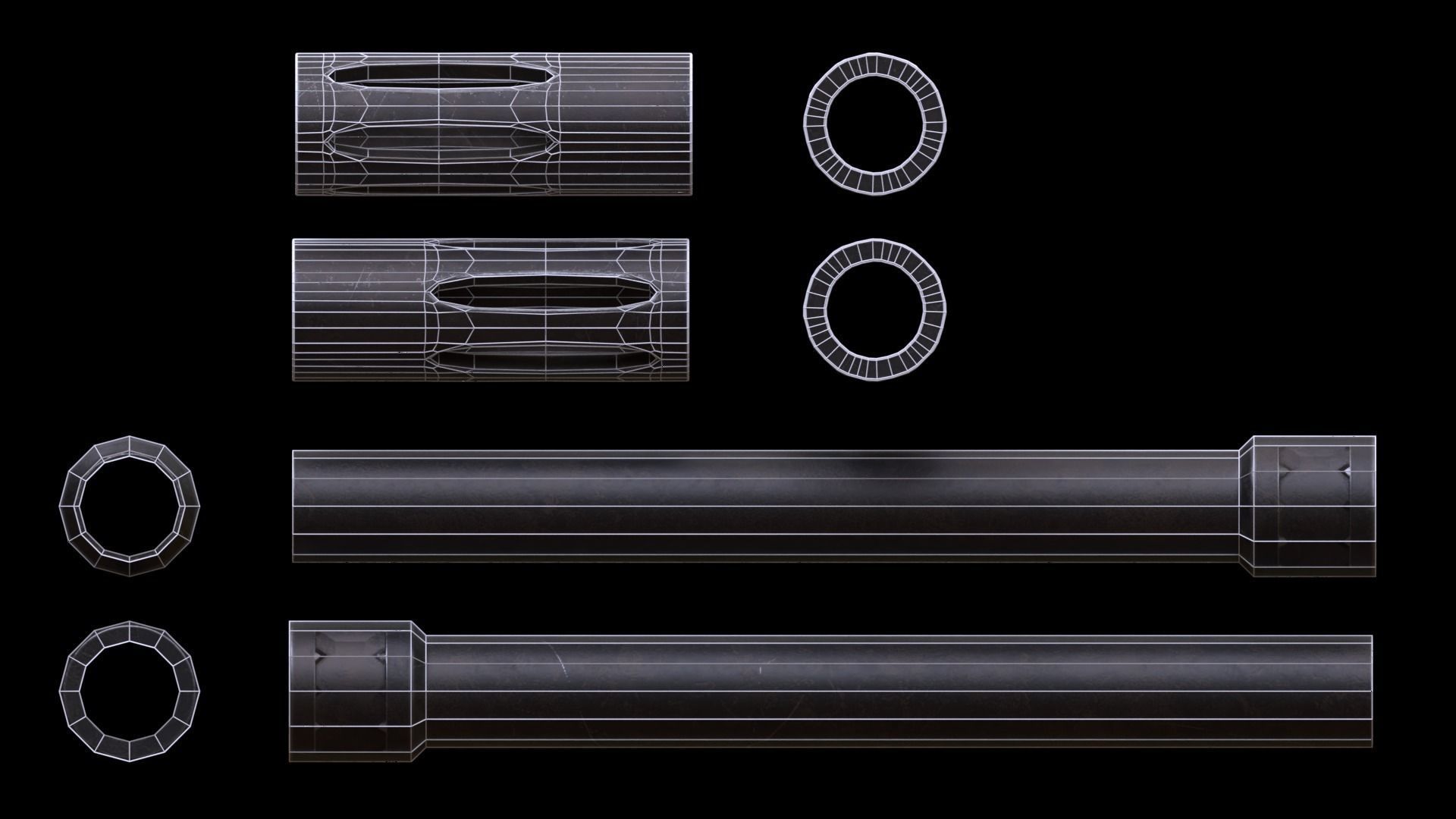 ASR-12 Automatic Combat Shotgun Low-poly 3D model_51