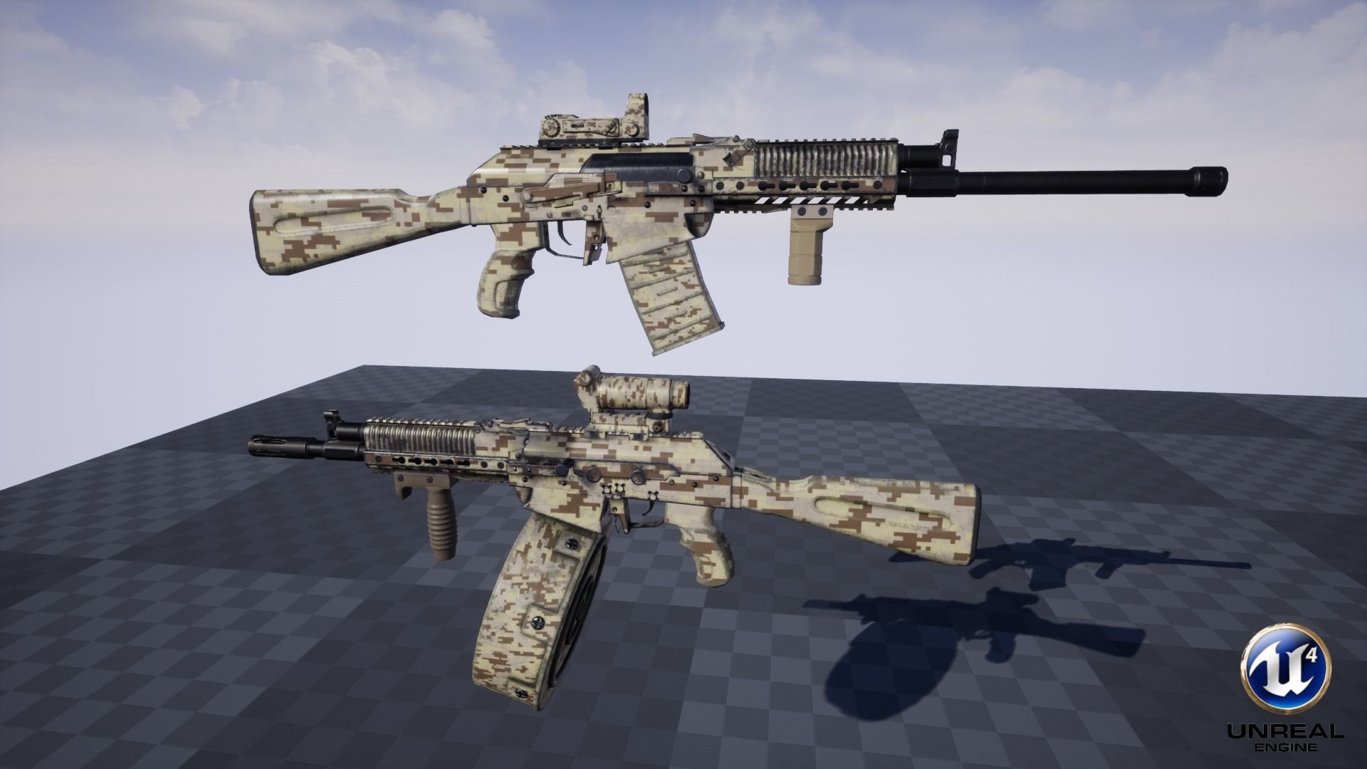 ASR-12 Automatic Combat Shotgun Low-poly 3D model_27
