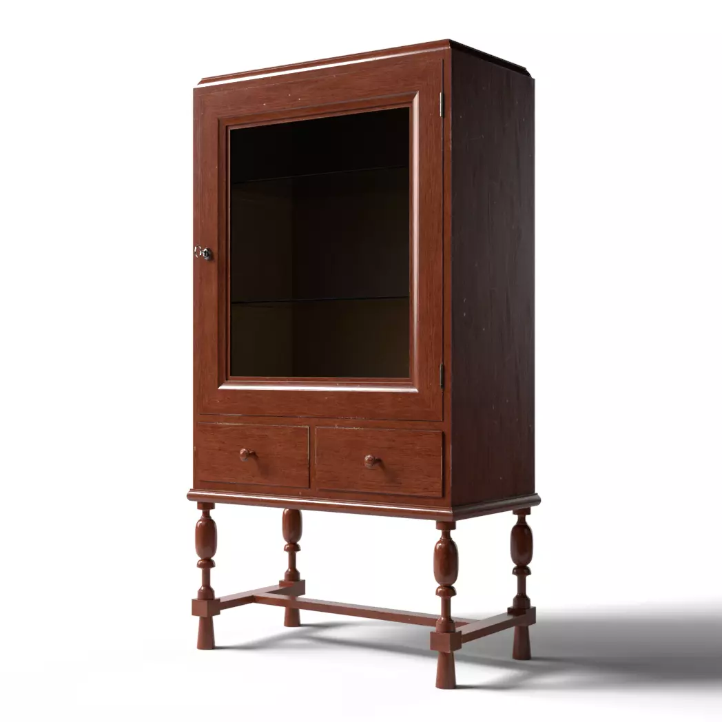 Old Vitrine 3D model_0