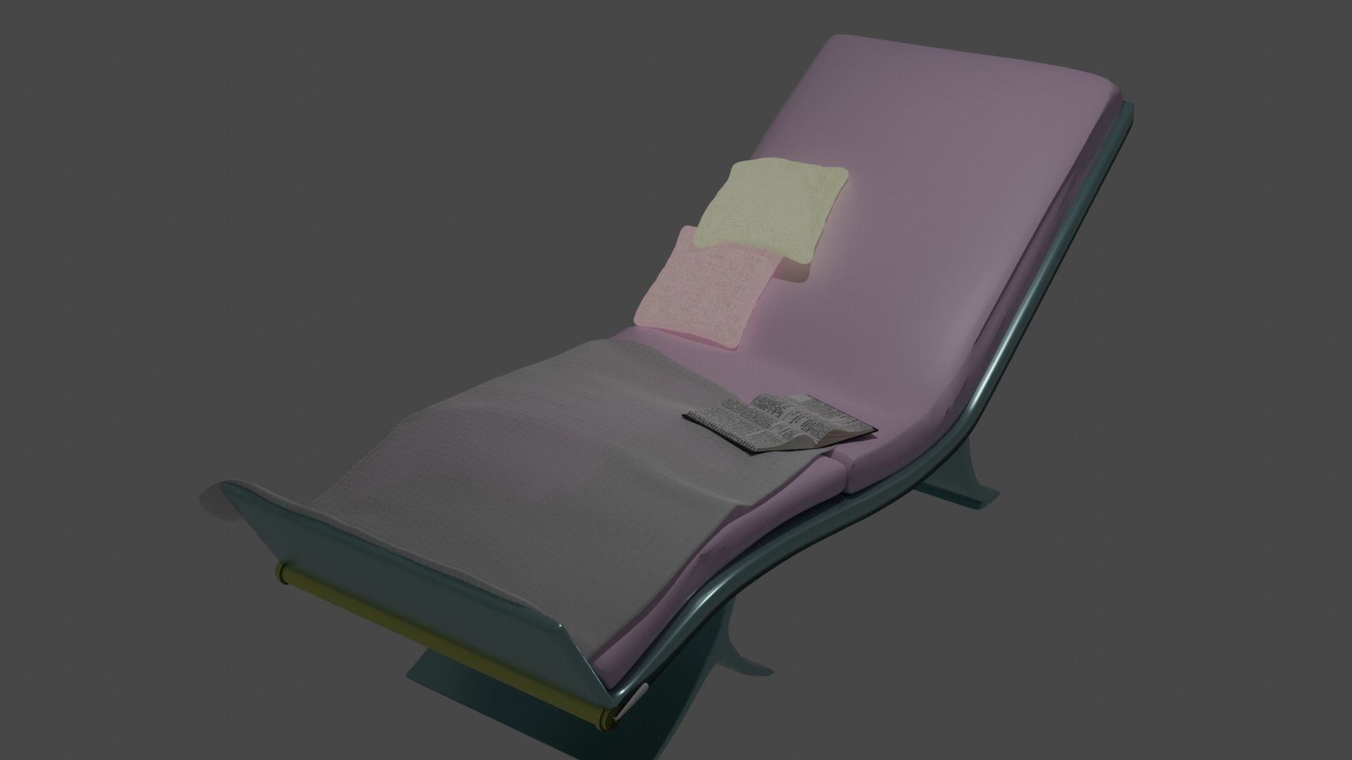 Hospital bed Look a like 3D model_2