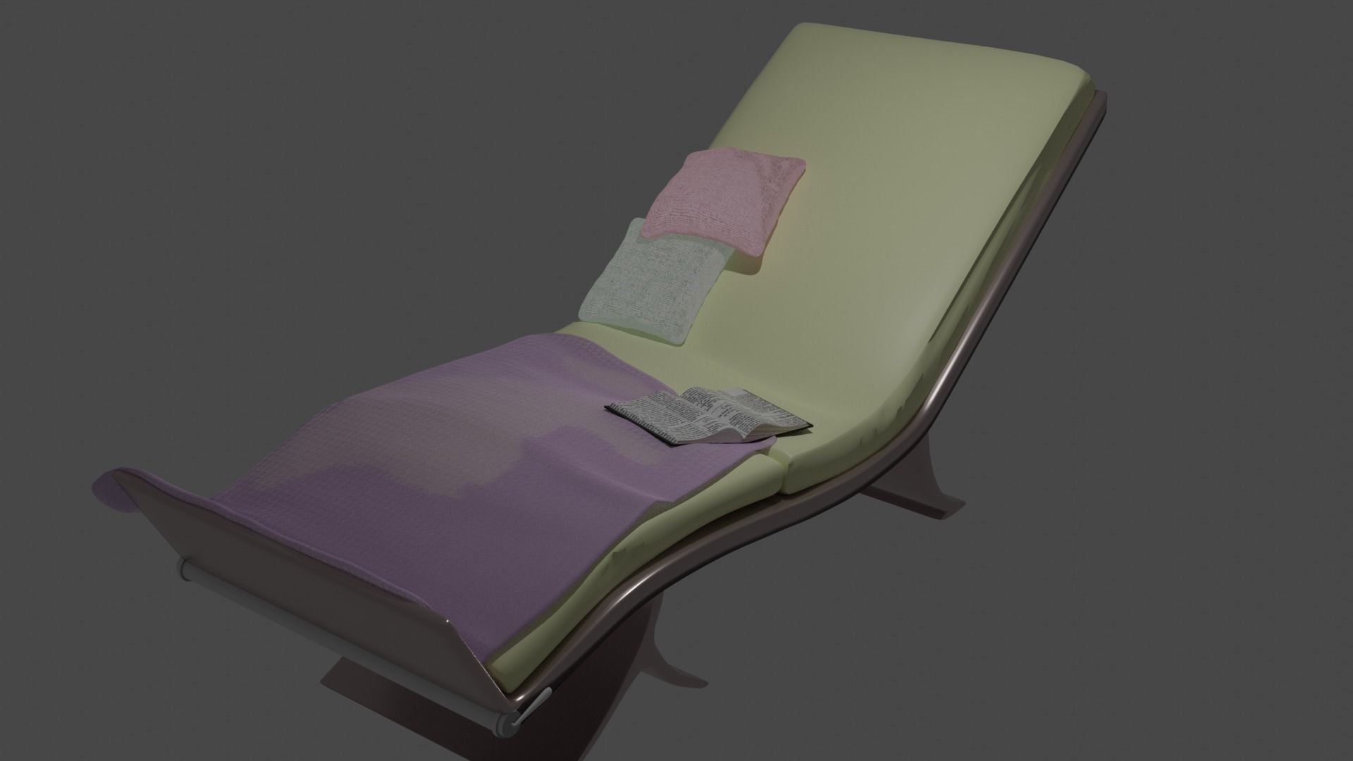 Hospital bed Look a like 3D model_3