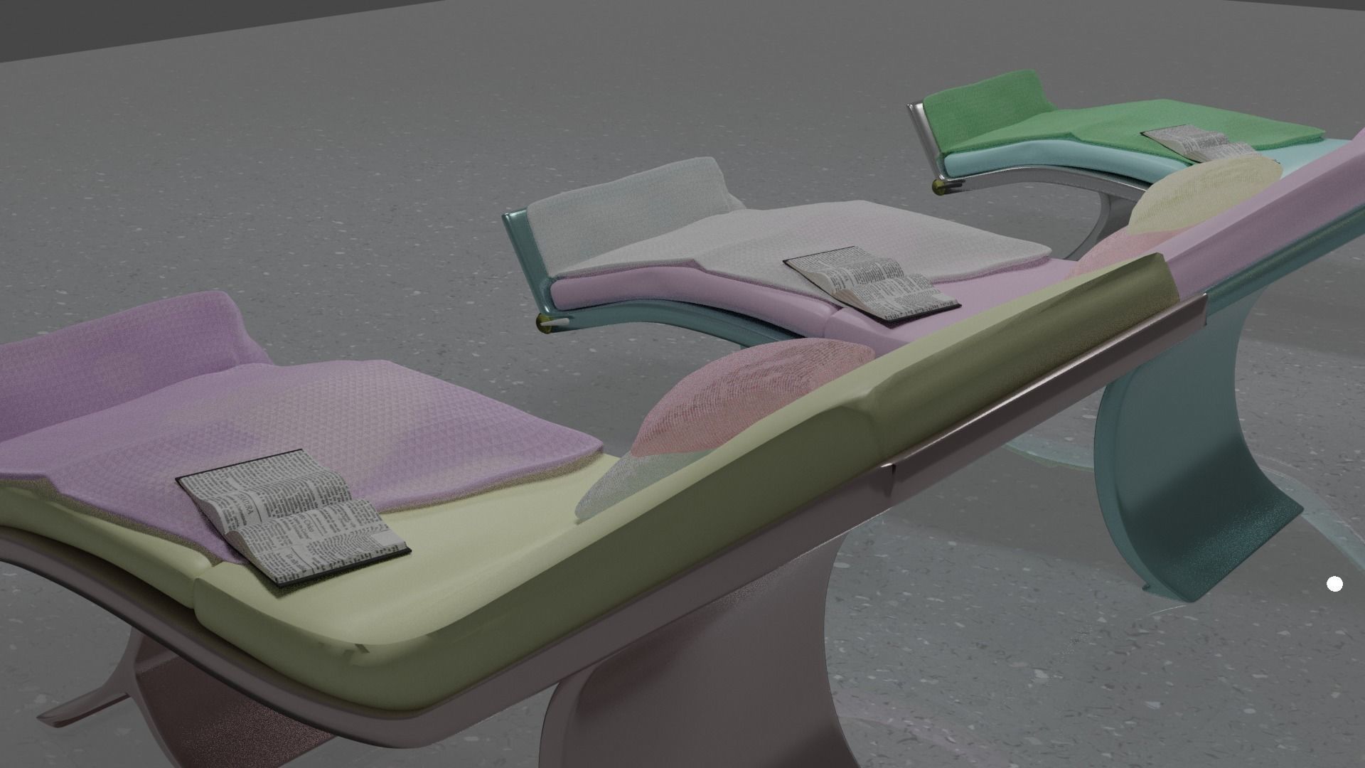 Hospital bed Look a like 3D model_6