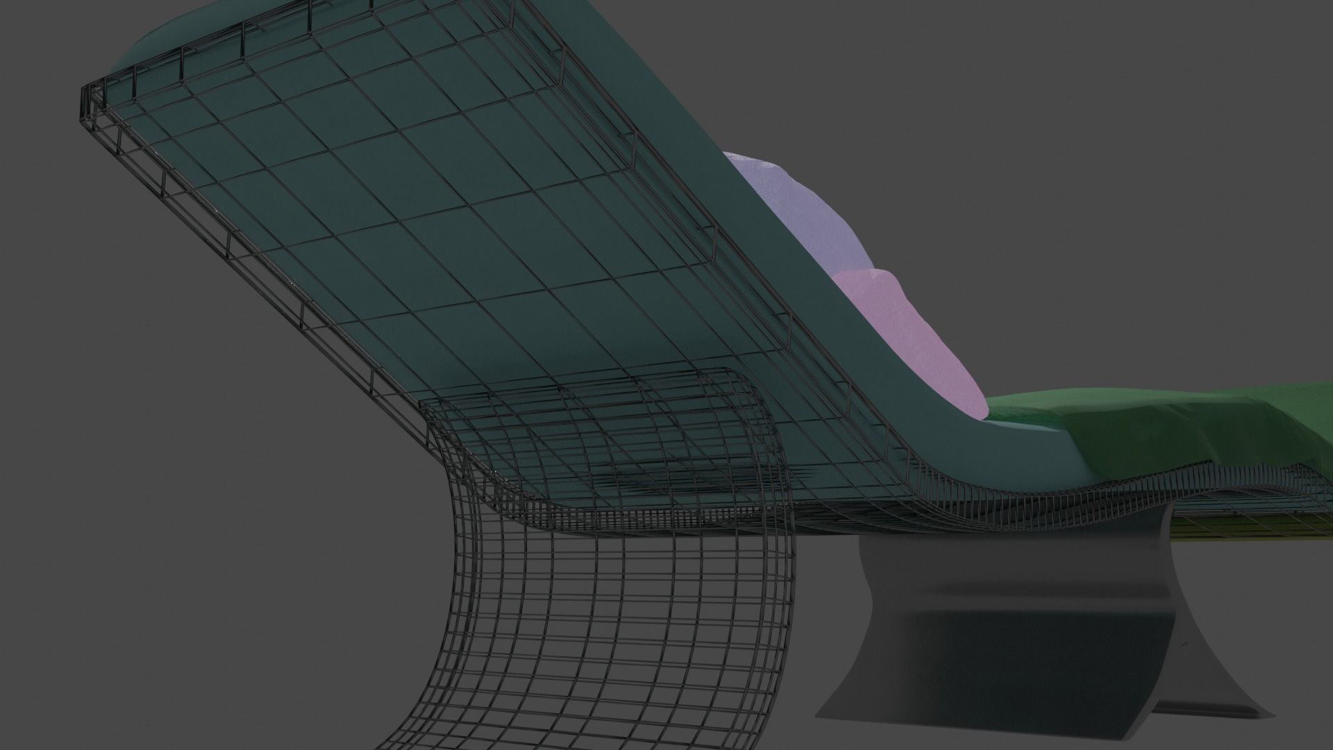 Hospital bed Look a like 3D model_5