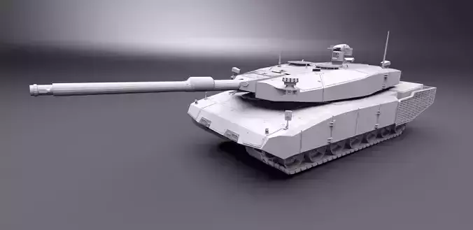 Leopard 2 MBT Revolution Scale model 3D print model