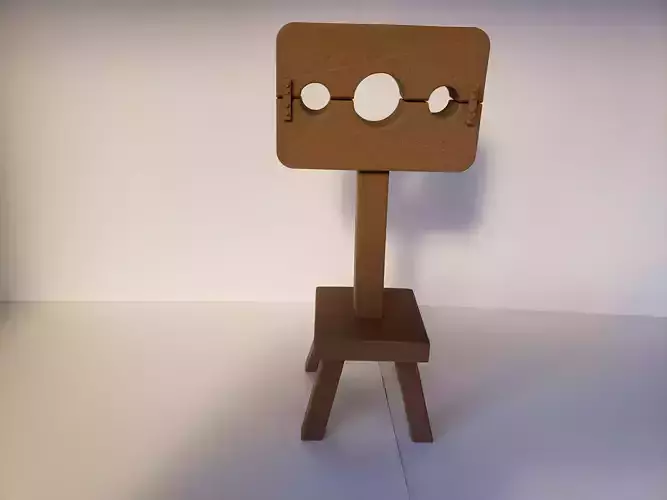 Pillory cardboard camera tripod 3D print model