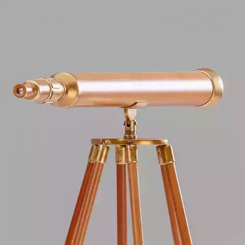 Old Telescope 3D model