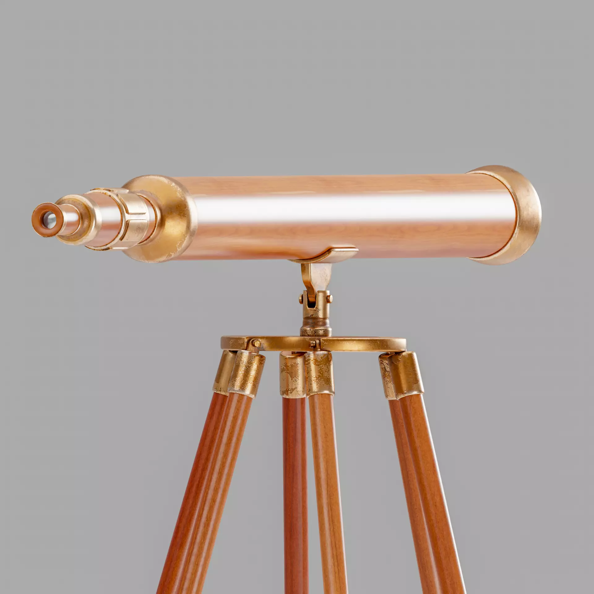 Old Telescope 3D model