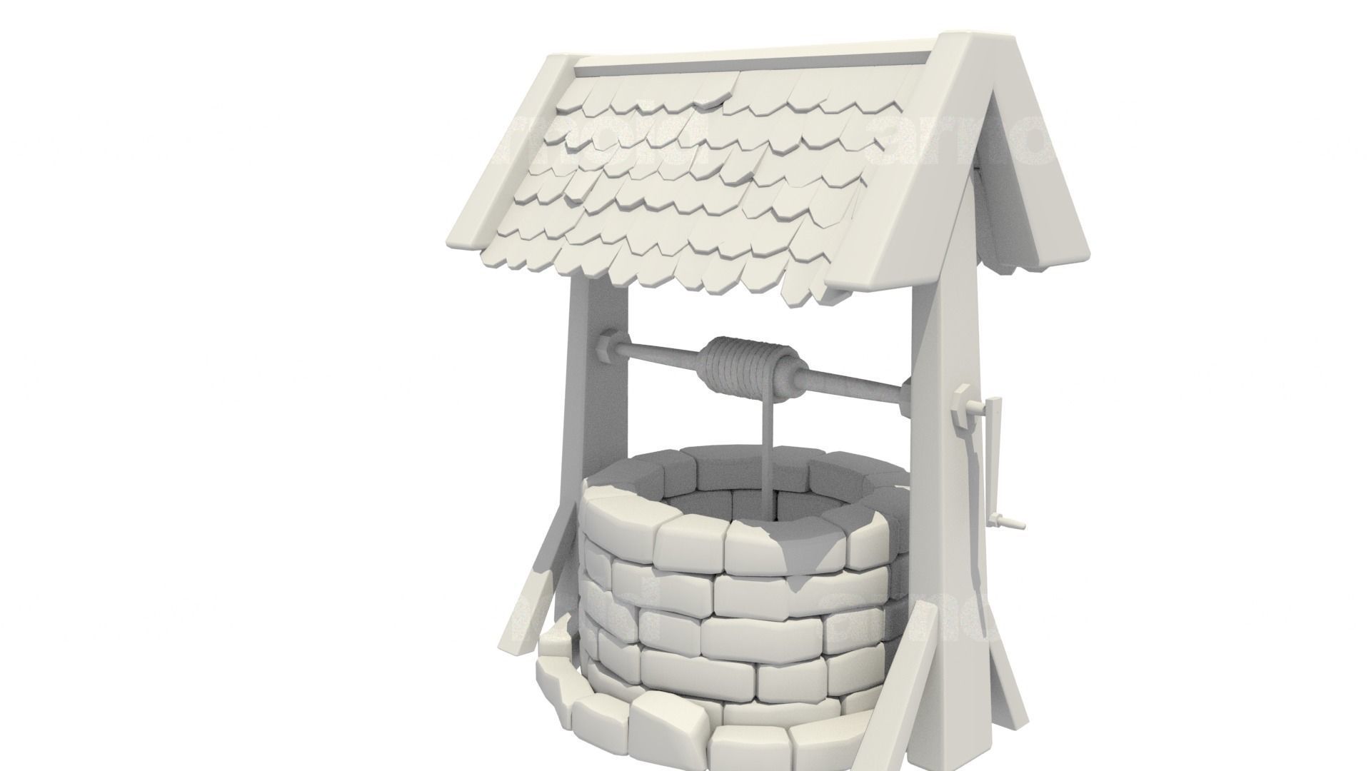 Wishing Well Model 3D model_1
