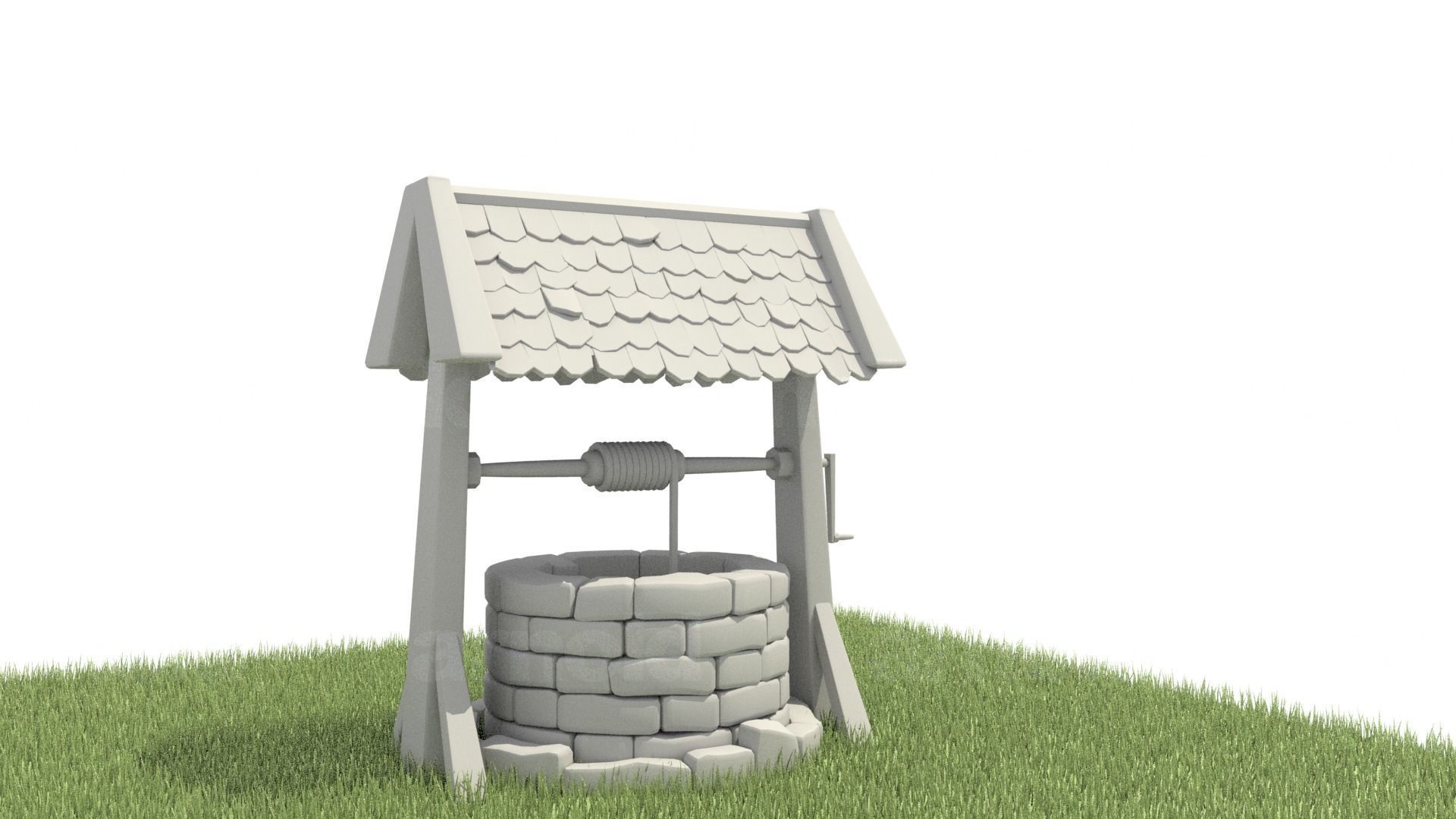 Wishing Well Model 3D model_2