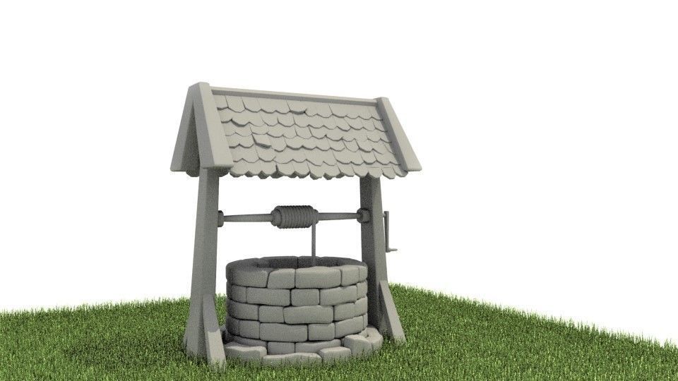 Wishing Well Model 3D model_4