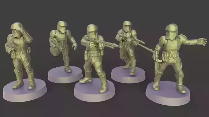 Star Wars legion shoretroopers pressuported included 3D print model