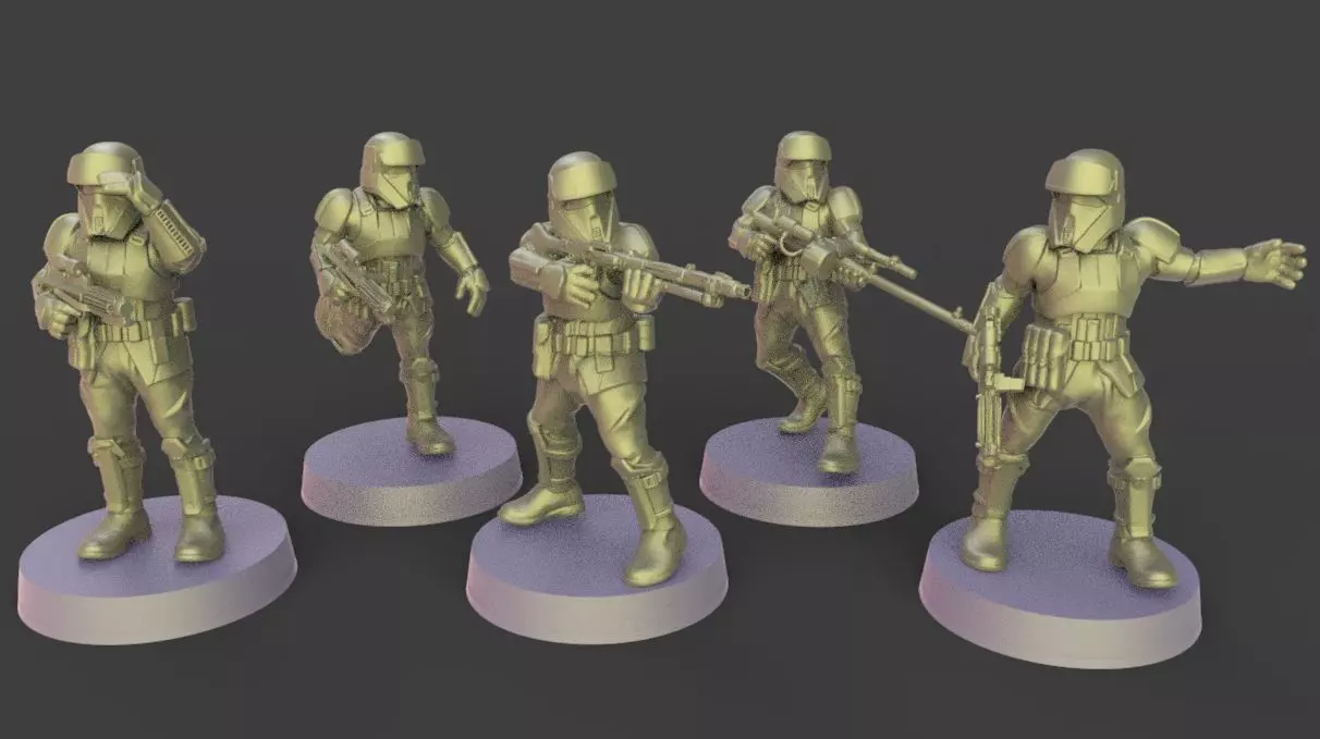 Star Wars legion shoretroopers pressuported included 3D print model_0