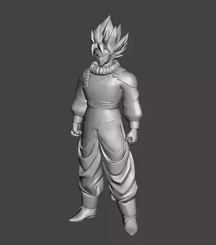 Son Goku Yadrat Super Saiyan 3D Model