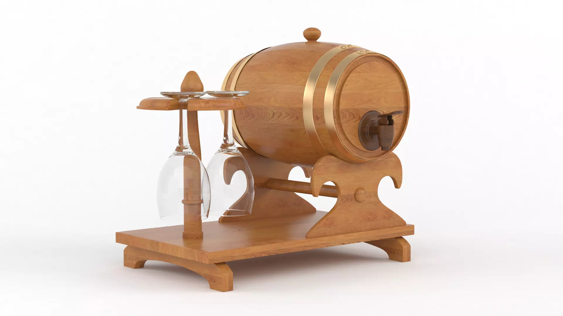 Wine Barrel 3D model