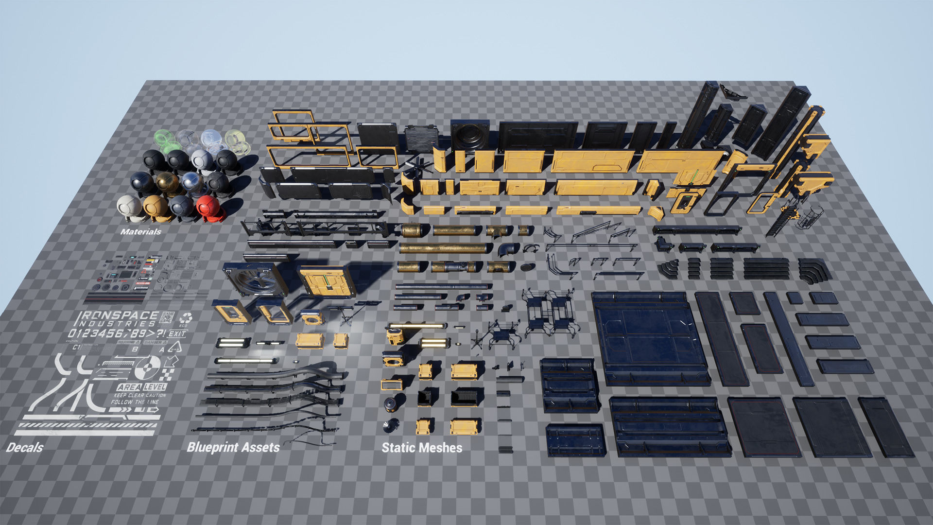 JUPITER - Sci-Fi Modular Environment UE Kit  Low-poly 3D model_7