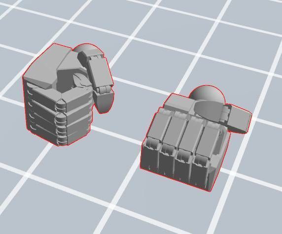 GUNDAM hands for old 144 scale 3D print model_1