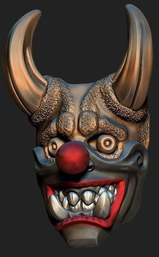 demonic clown 3D print model