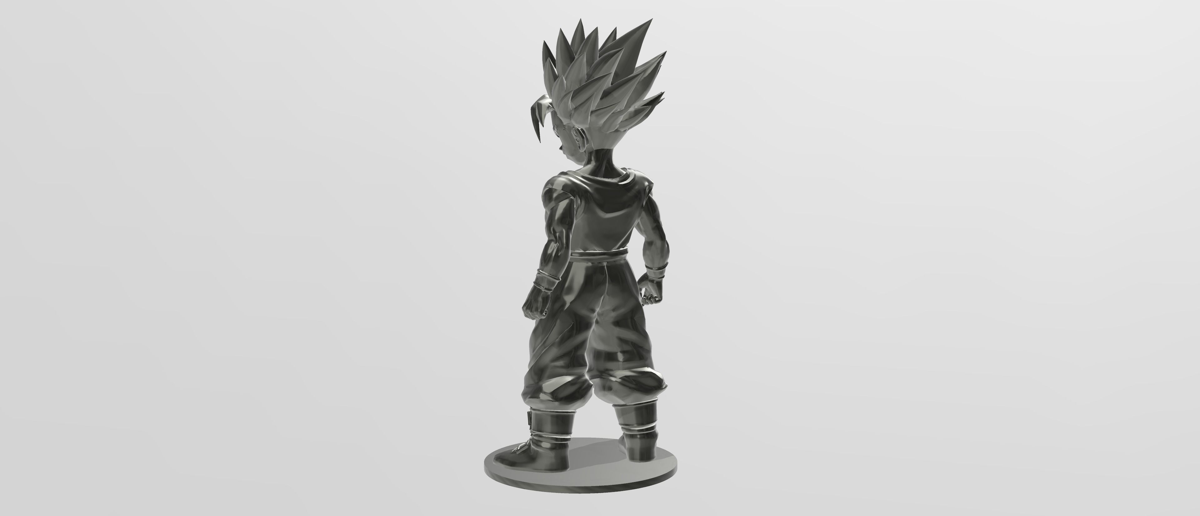 Trunks Super Saiyan 3D print model_2