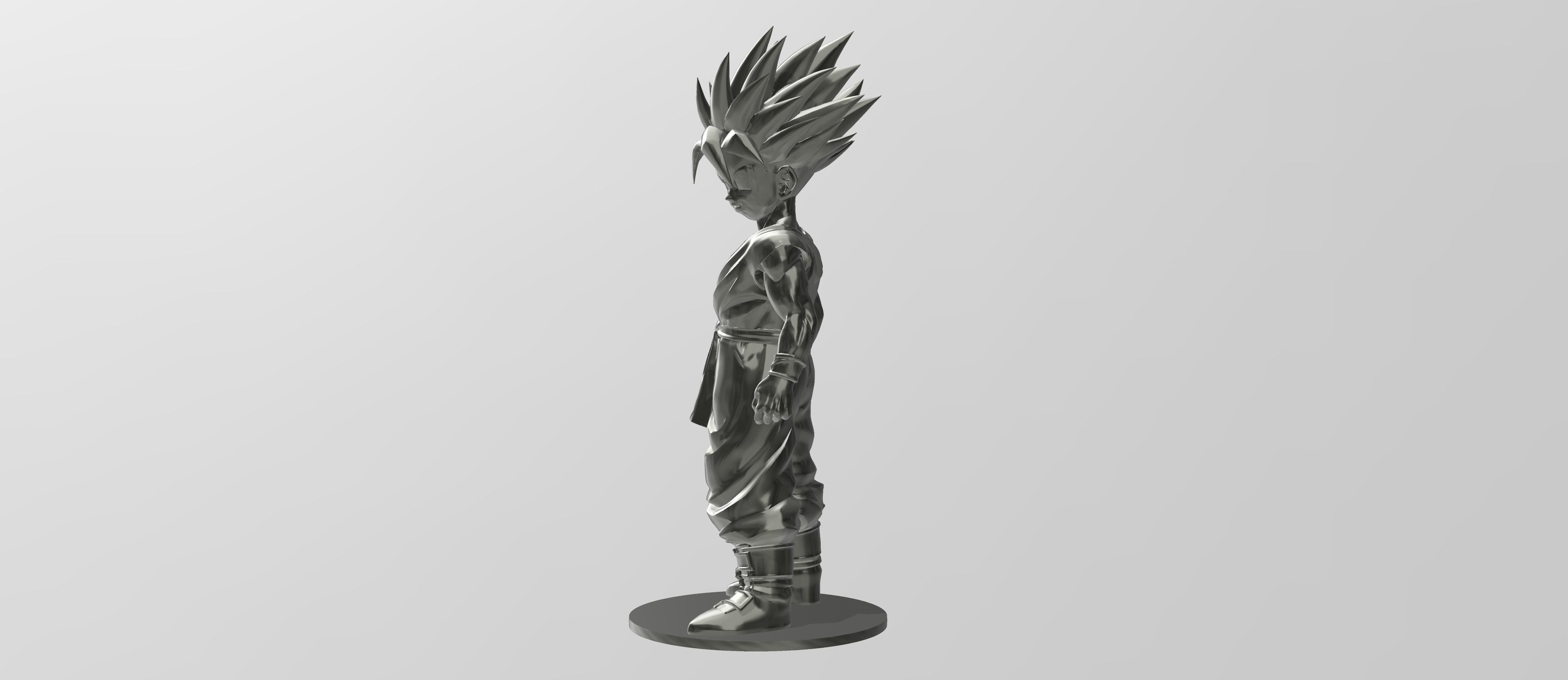 Trunks Super Saiyan 3D print model_1
