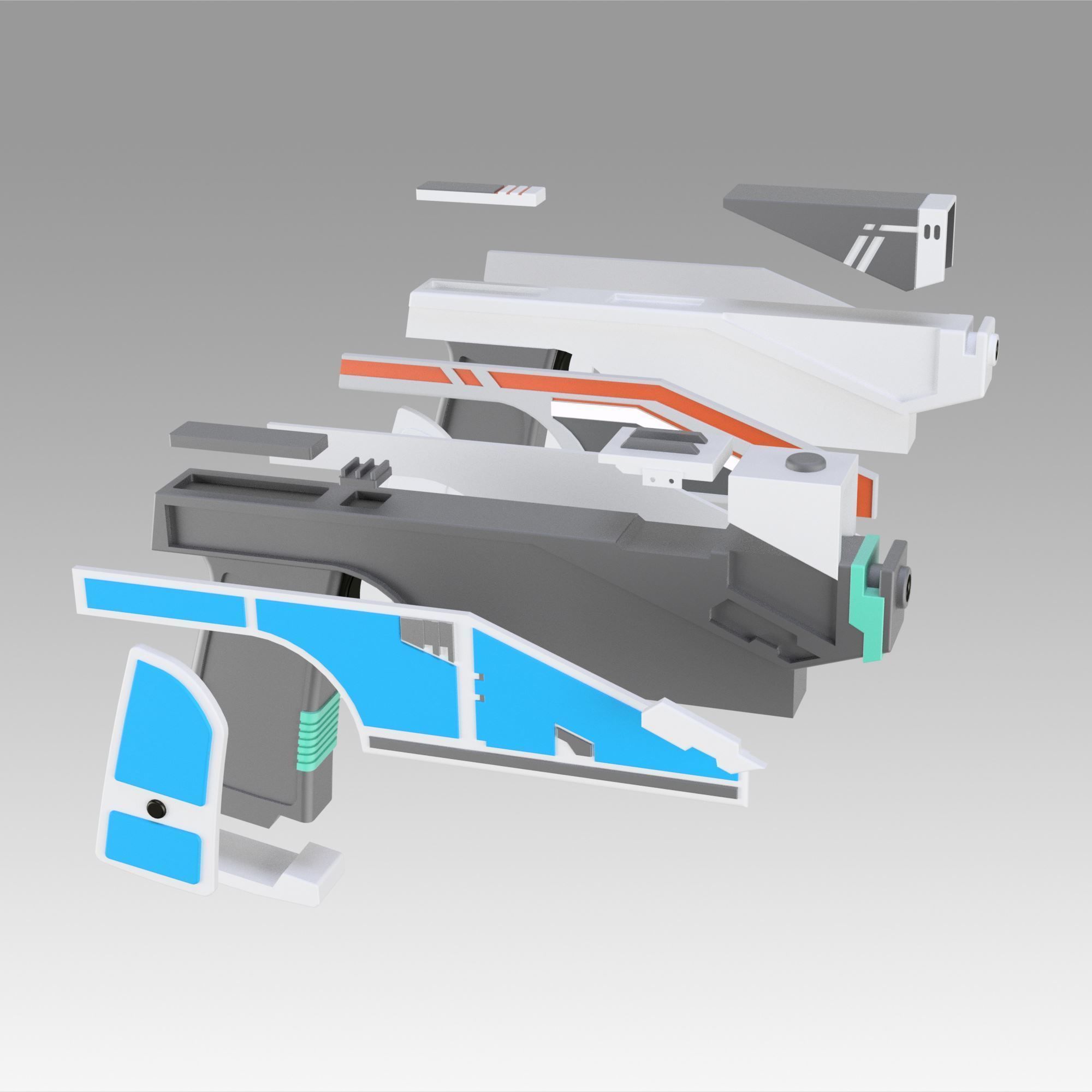 Star Wars Sabine armor bundle weapon prop cosplay replica 3D print model_11