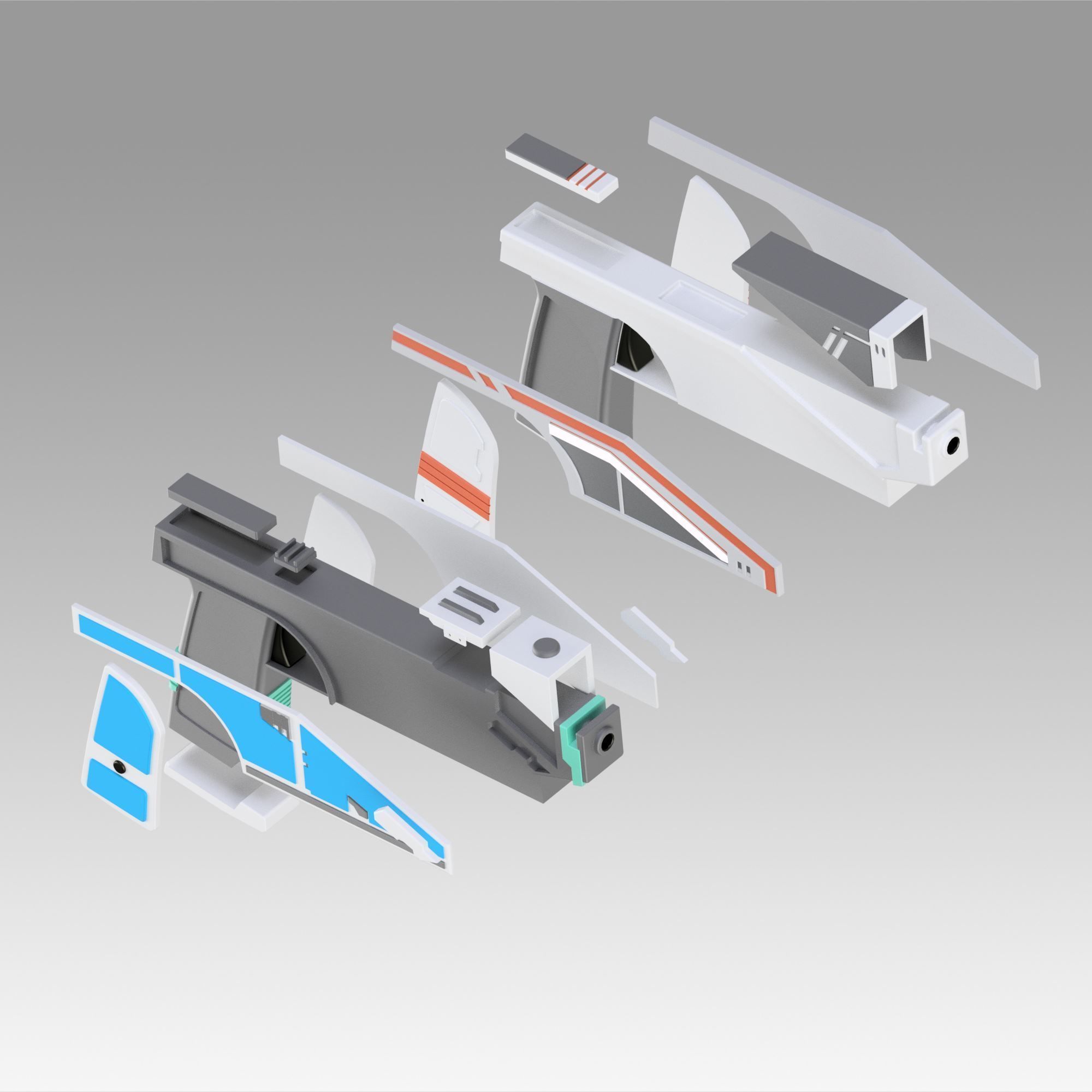 Star Wars Sabine armor bundle weapon prop cosplay replica 3D print model_9