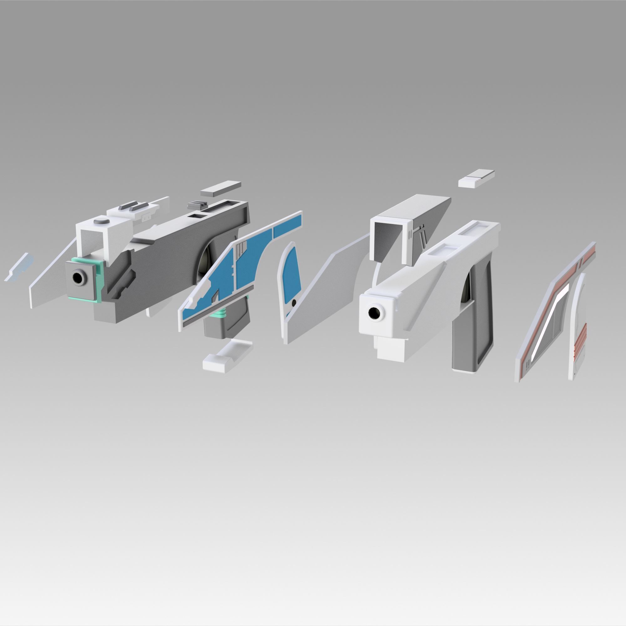 Star Wars Sabine armor bundle weapon prop cosplay replica 3D print model_10