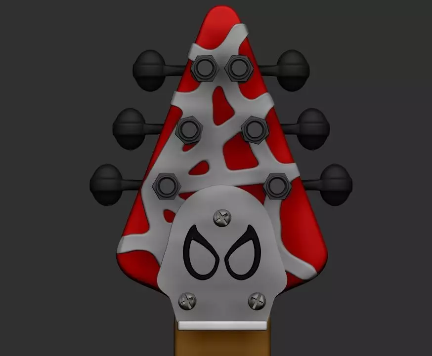 Spiderpunk Guitar 3D print model_0