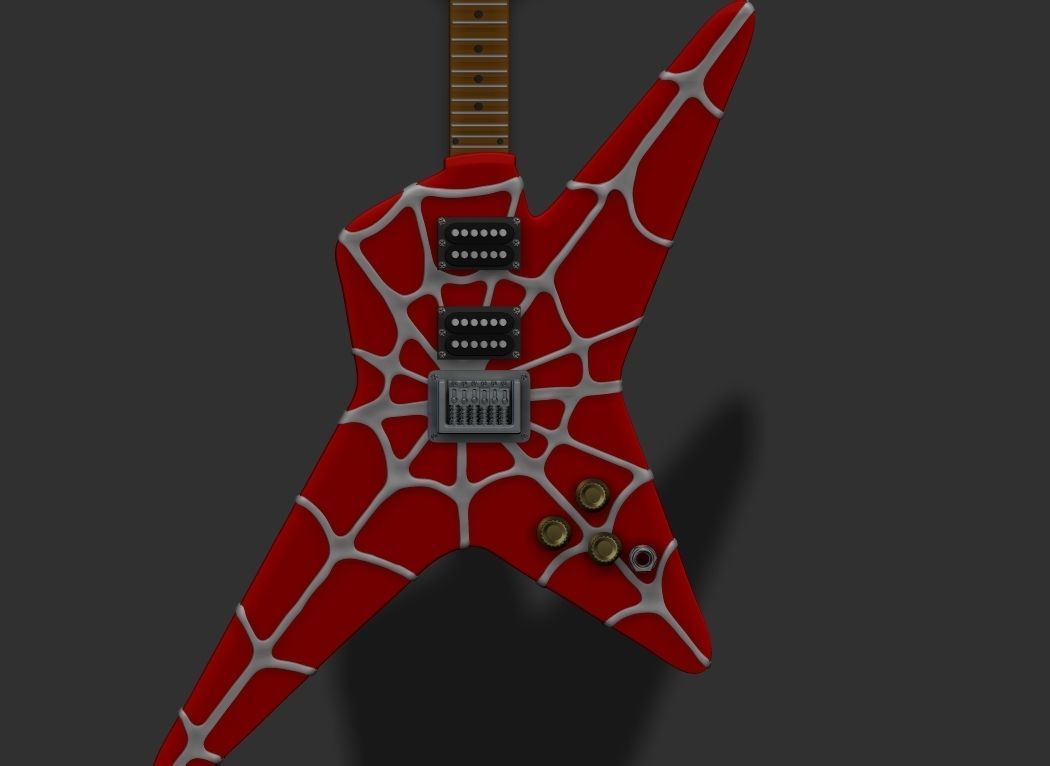 Spiderpunk Guitar 3D print model_1