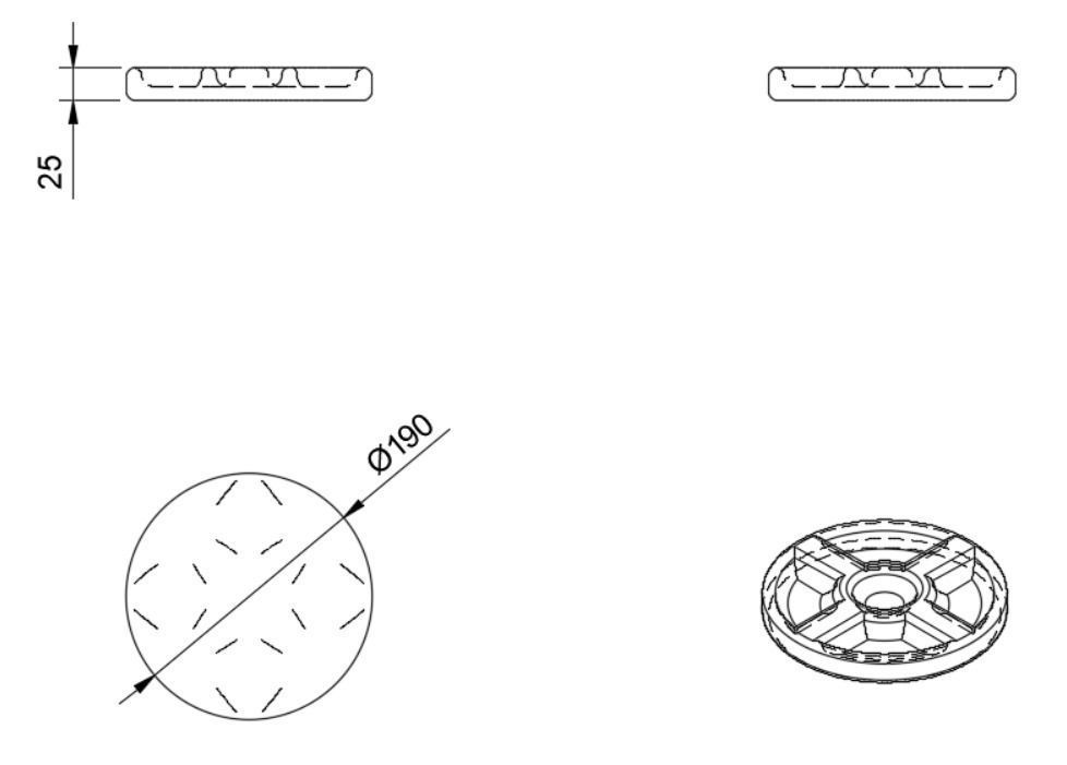 Chinese Style Wood Breakfast Plate STL OBJ FBX File CNC Free 3D print model_5