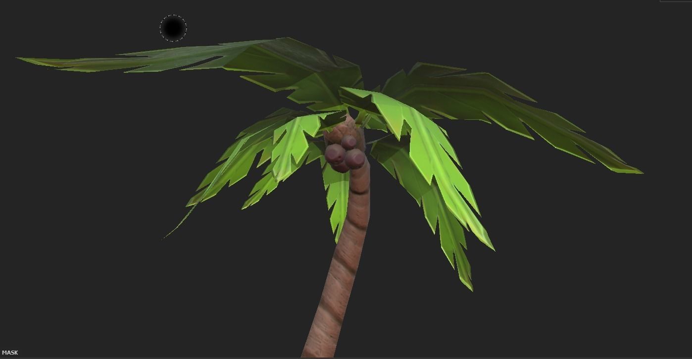 Low Poly Stylized tropical Asset Low-poly 3D model_13
