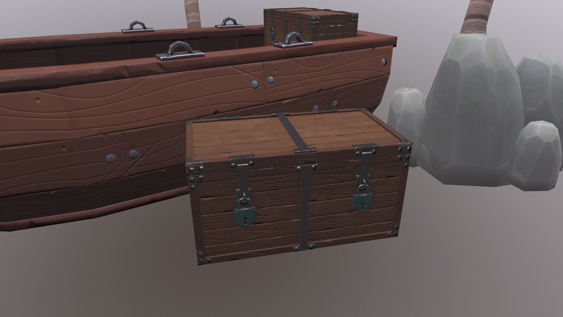 Low Poly Stylized tropical Asset Low-poly 3D model_5