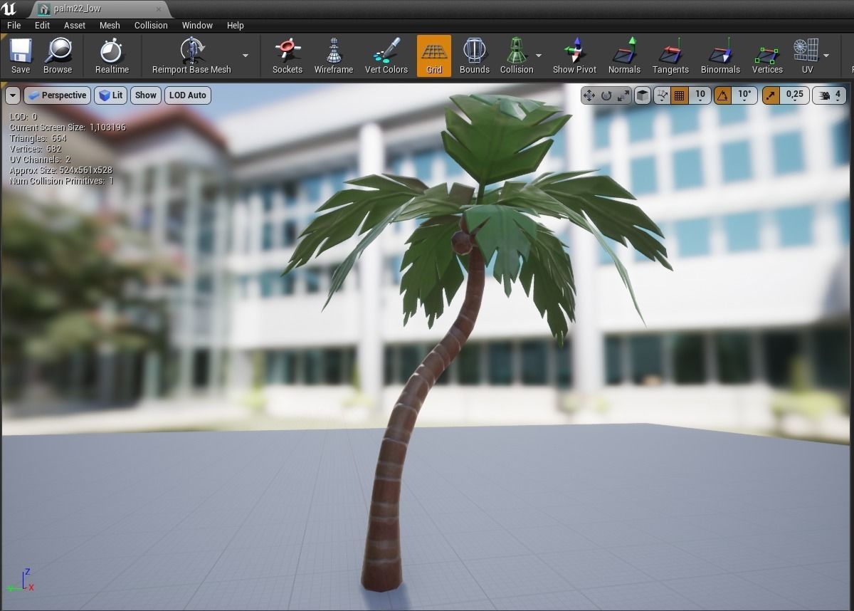Low Poly Stylized tropical Asset Low-poly 3D model_9