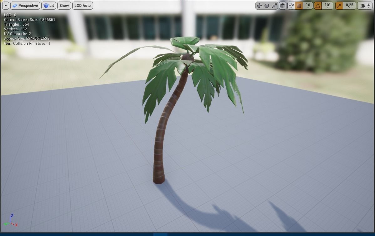 Low Poly Stylized tropical Asset Low-poly 3D model_8
